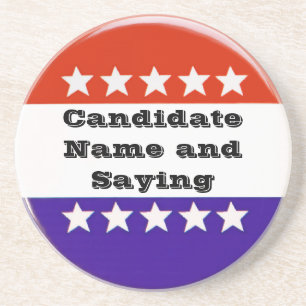 Political Button Coaster
