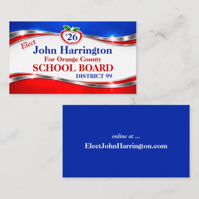 Political Campaign Business Card (Vote) (Front/Back)