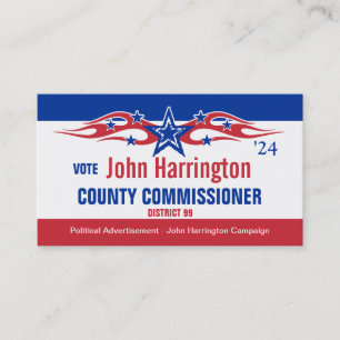 Political Campaign Card - County Commissioner
