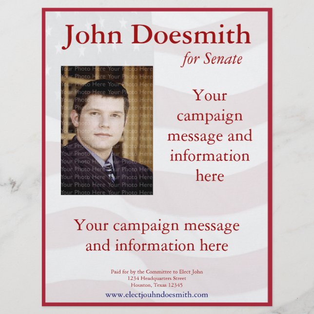 Political Campaign Flyer Template (Front)
