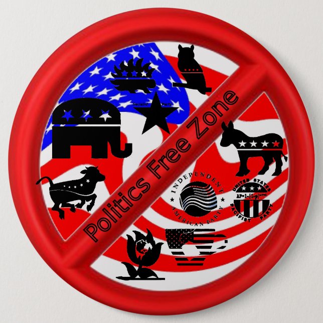 Political Campaign Repellent Button (Front)