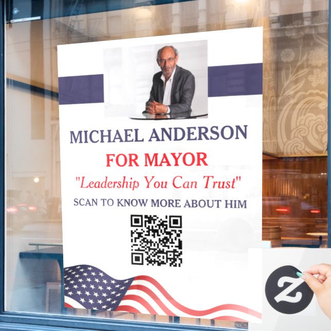 Political Candidate Campaign (Cafe Window)