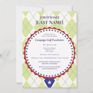 Political Candidate Golf Scramble 2026 Fundraiser Invitation