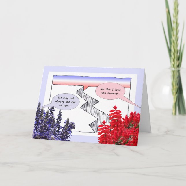 Political CHASM 4 Personalise Greeting Card (Front)