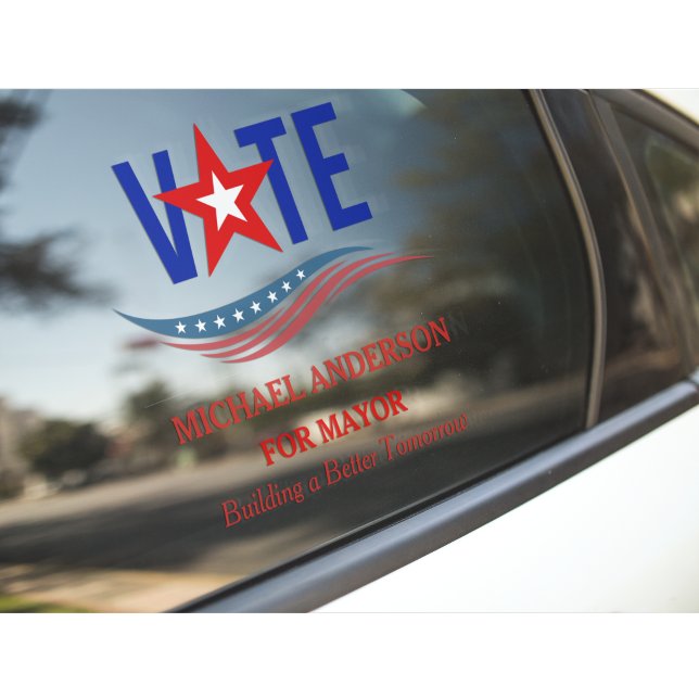 Political Election Campaign Car Window Cling (Creator Uploaded)