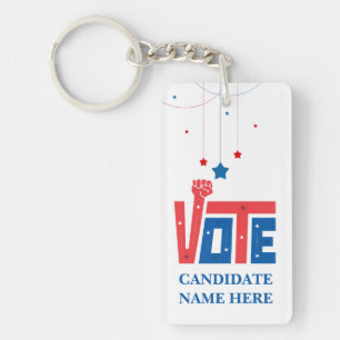 Political Election Campaign Key Ring