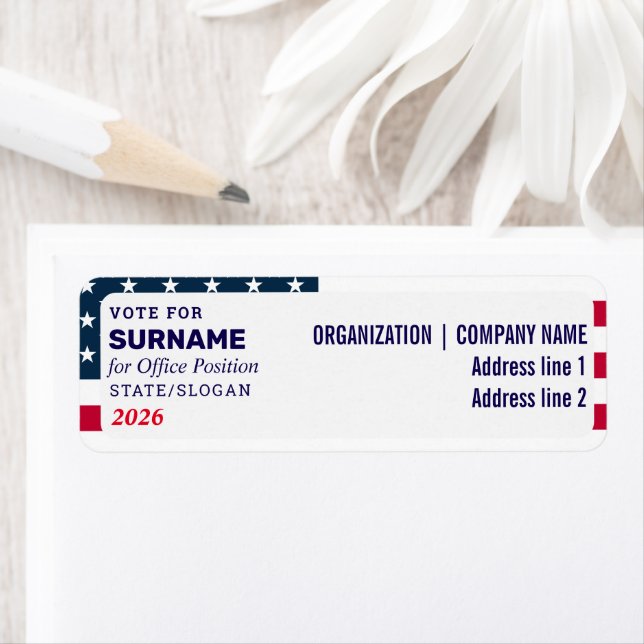 Political Election Custom Campaign Candidate Name (Insitu)