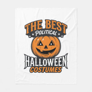 Political Halloween Costume Pumpkin Vintage Shirt_ Fleece Blanket