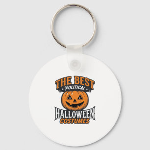 Political Halloween Costume Pumpkin Vintage Shirt_ Key Ring