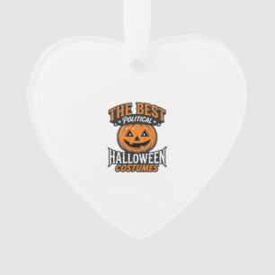Political Halloween Costume Pumpkin Vintage Shirt_ Ornament