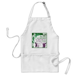 Political independence standard apron