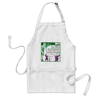 Political independence standard apron
