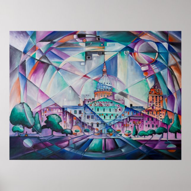 "Political Kaleidoscope" by Timothy Orikri Poster (Front)