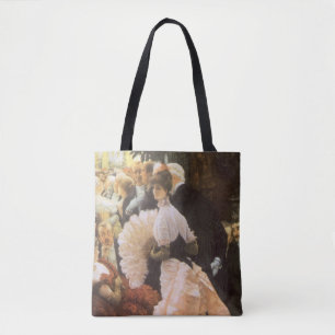 Political Lady by James Tissot, Vintage Victorian Tote Bag