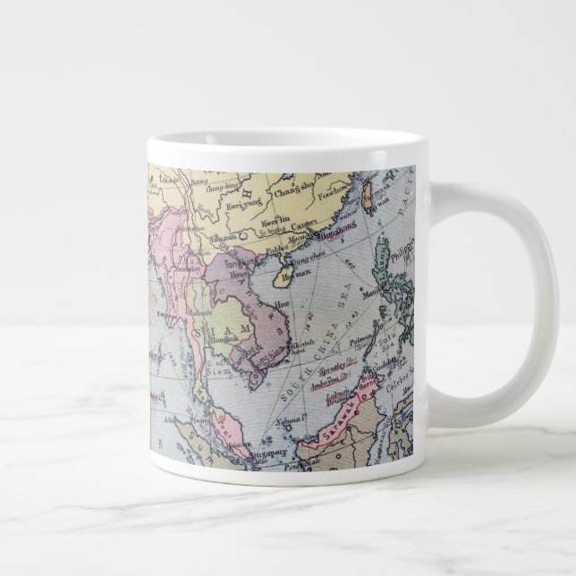 Political Map | Asia Large Coffee Mug (Right)