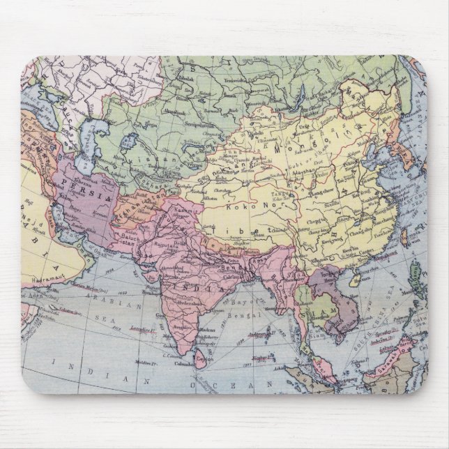 Political Map | Asia Mouse Pad (Front)
