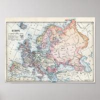Political Map of Europe (1916)