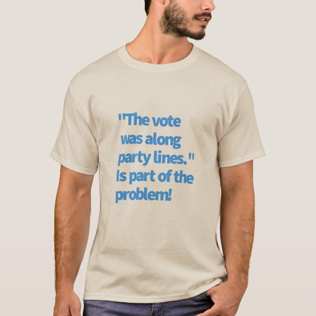 Political Party Lines T-Shirt (Front)
