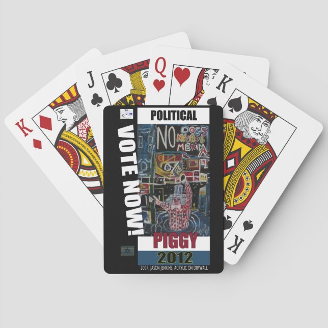POLITICAL PIGGY PLAYING CARDS (Back)