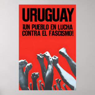 Political Poster Uruguay One people in its fight