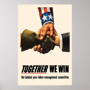 Political Poster USA Labour-Management Committee