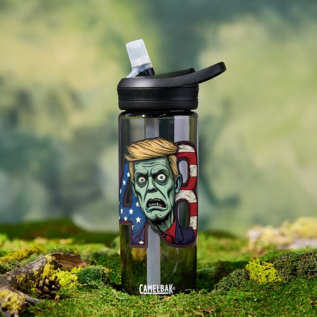 Political Satire Zombie Trump "48" USA Flag  Water Bottle (Outdoor (Rotated))