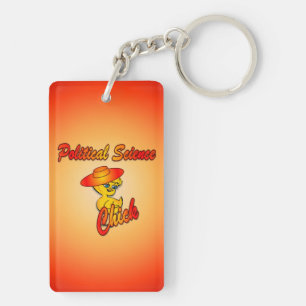 Political Science Chick #5 Key Ring