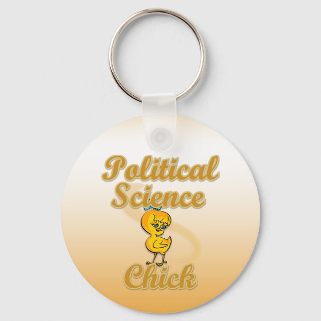 Political Science Chick Key Ring (Front)