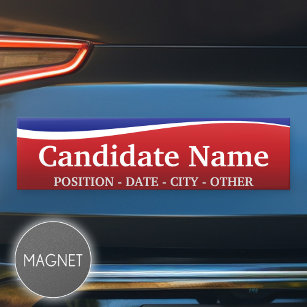 Political Theme - Customise This Bumper Sticker! Car Magnet