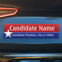 Political Theme - Customise This Bumper Sticker!