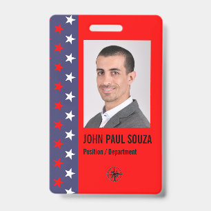 Political Theme Security ID Badge