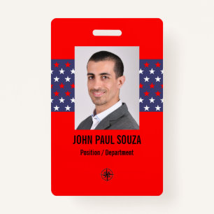 Political Theme Security ID Badge
