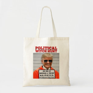 Political Witch Hunt of Donald Trump  Tote Bag