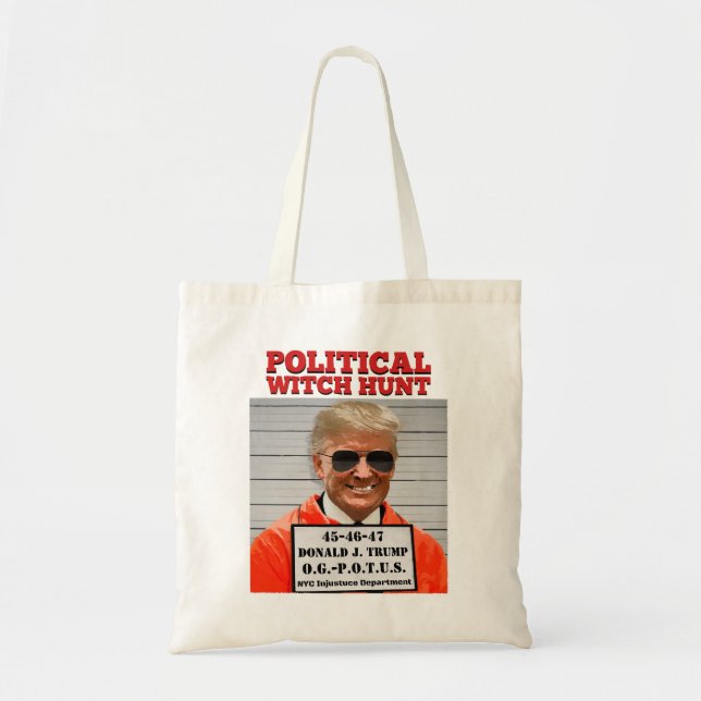 Political Witch Hunt of Donald Trump  Tote Bag (Front)
