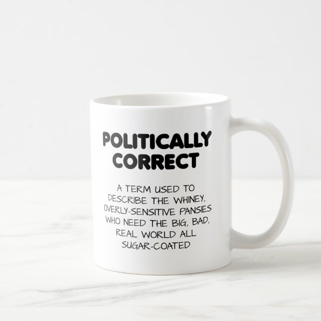 Politically Correct Funny Mug (Right)