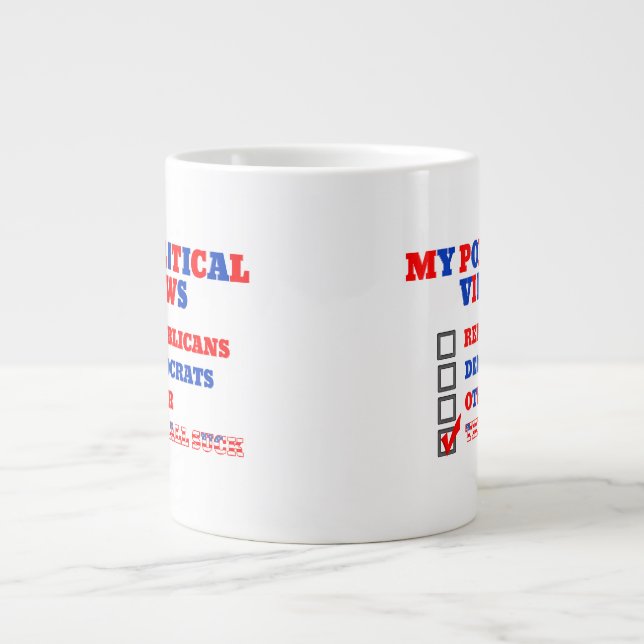 POLITICIANS ALL SUCK LARGE COFFEE MUG (Front)
