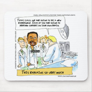 Politics: Does It Take Brain Surgery? Mouse Pad