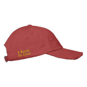 Politics "I really do care" Embroidered Hat