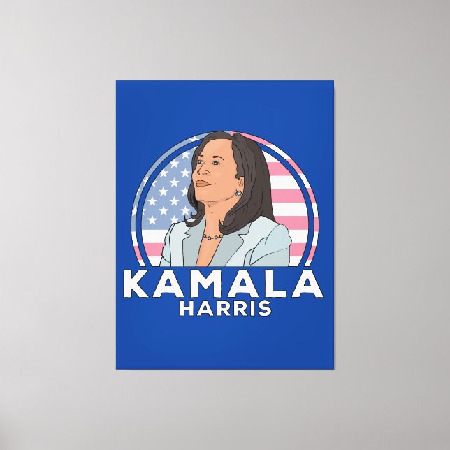 Politics Kamala Harris Canvas Print (Front)