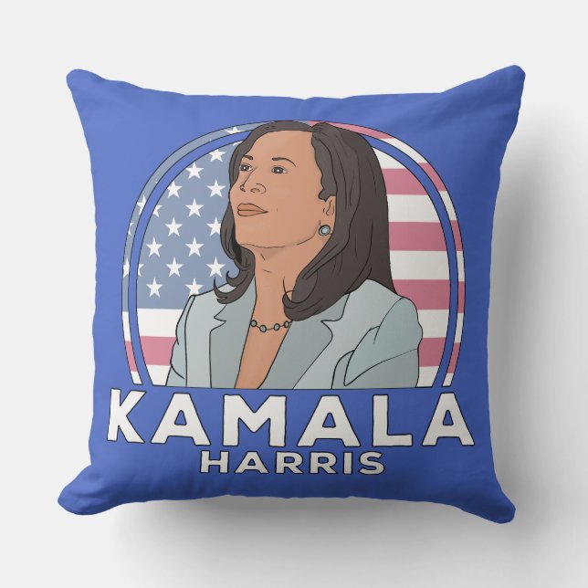 Politics Kamala Harris Cushion (Front)