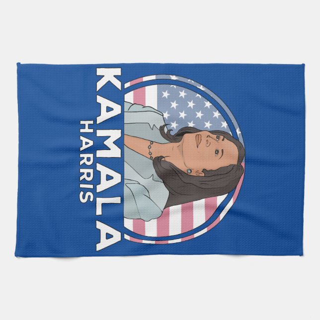 Politics Kamala Harris Tea Towel (Horizontal)