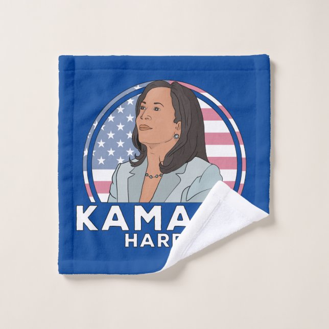 Politics Kamala Harris Wash Cloth (Wash Cloth)