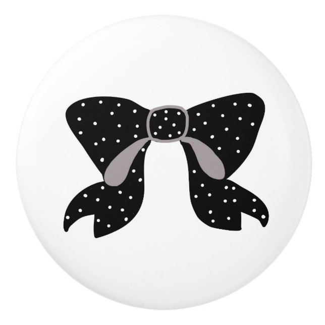 Polka Bow Knob (Front)