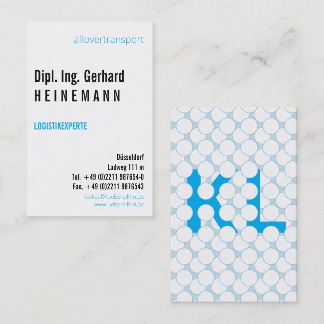 Polka! but modern business card (Front/Back)
