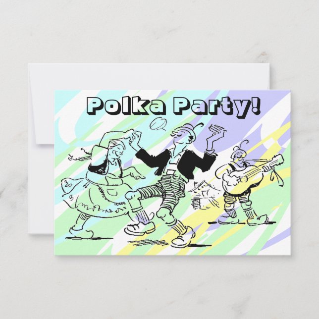 Polka Dance Party Invitations Any Fun Occasion (Front)