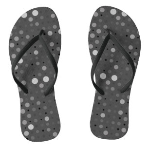Polka Dot 01.Grey DGrey BG Jandals