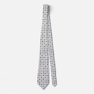 Polka Dot 01.Grey OffWhite BG Tie