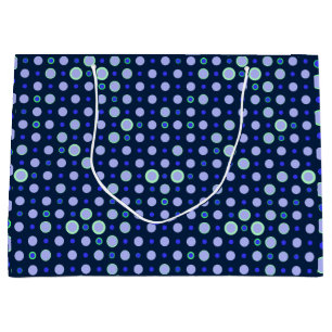 Polka Dot 03.Blue.Green DBlue BG Large Gift Bag