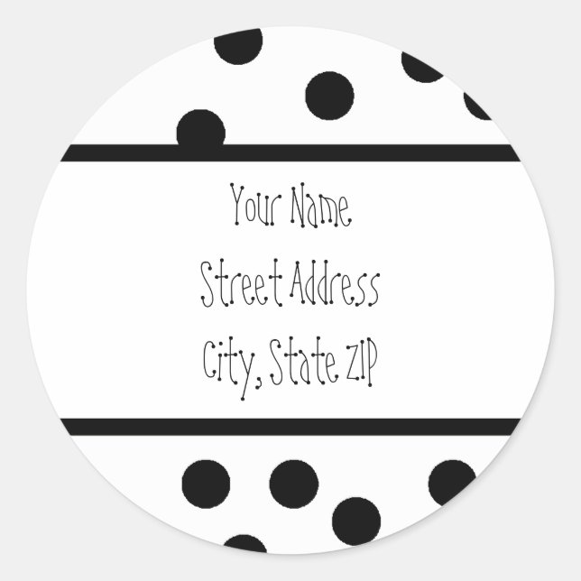 polka dot Address Labels (Front)