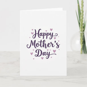 Polka Dot Affectionate Purple Card